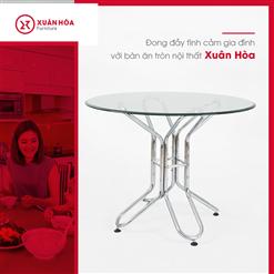  Hướng dẫn bảo quản bàn ăn gấp mặt kính Xuân Hòa